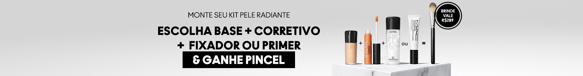 Leve seus queridinhos Mac sempre com você! Ganhe necessaire matelassê nas compras acima de R$399